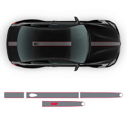 Contoured Racing Stripes Over The Top for BMW 2 series