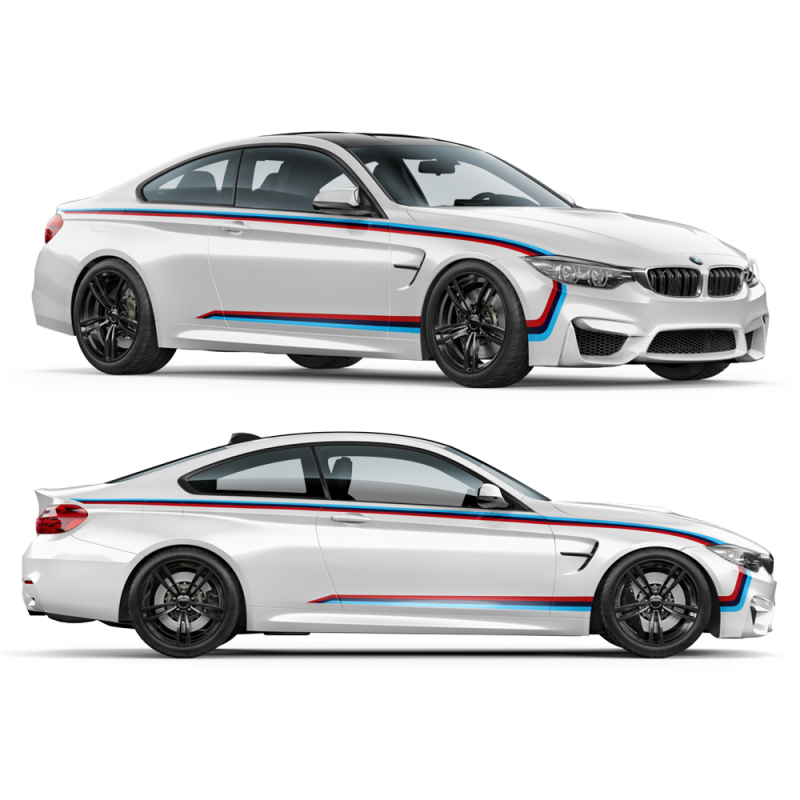 M Performance Motorsport Set of Side Stripes for M4 F82/ F83 / M3 F80