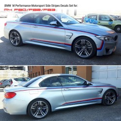 M Performance Motorsport Set of Side Stripes for M4 F82/ F83 / M3 F80