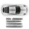 Scratched THIN Martini Racing stripes kit for Porsche Carrera / Cayman / Boxster