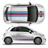 Martini Style Racing Stripes Set for Fiat 500