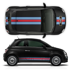 Martini Style Racing Stripes Set for Fiat 500