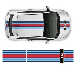 Martini Style Racing Stripes Set for Fiat 500