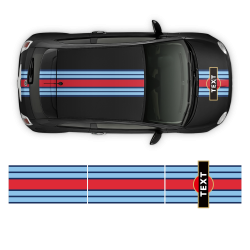 Martini Style Racing Stripes Set for Fiat 500