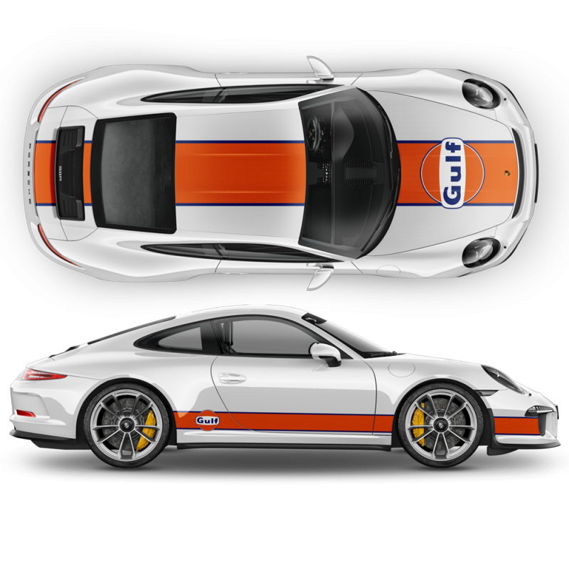 GULF Le Mans Racing Stripes kit for Carrera 1999 - 2020