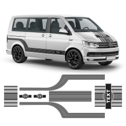 Curved Martini Style Stripes Set for Volkswagen T5 / T6