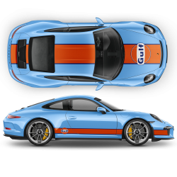 GULF Le Mans Racing Stripes kit for Carrera 1999 - 2020