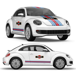 Martini Style Racing stripes for VW New Beetle