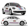 Martini Style Racing stripes for VW New Beetle