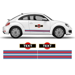 Martini Style Racing stripes for VW New Beetle