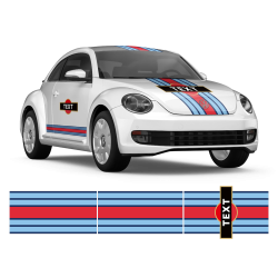 Martini Style Racing stripes for VW New Beetle