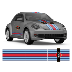 Martini Style Racing stripes for VW New Beetle