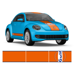 GULF Le Mans Racing Stripes kit and logos for VW New Beetle