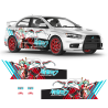 Racing Miku 2020 ITASHA Anime Style Decals for Any Car Body