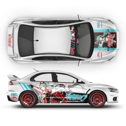 Racing Miku 2020 ITASHA Anime Style Decals for Any Car Body