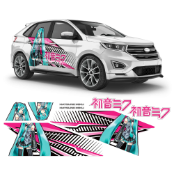 Hatsune Miku (VOCALOID) Itasha Anime Style Decals for any Car Body