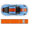 GULF Le Mans Racing Stripes kit for Carrera 1999 - 2020