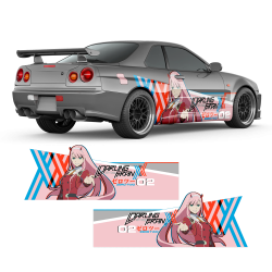 Zero Two (Darling in the FranXX) ITASHA Anime Style Graphic Decals Set for any Car Body
