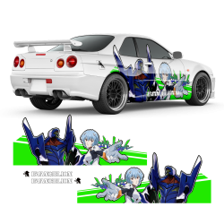 Neon Genesis Evangelion Itasha Anime Style Decals for any Car Body
