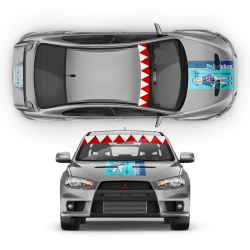 Gawr Gura (Hololive) Anime Style Decals for Any Car Body