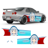 Gawr Gura (Hololive) Anime Style Decals for Any Car Body