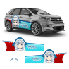 Gawr Gura (Hololive) Anime Style Decals for Any Car Body