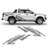 SCRATCHED Wild Trak Side Graphic for Ford Ranger