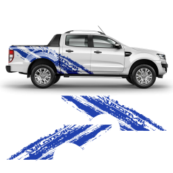 SCRATCHED Wild Trak Side Graphic for Ford Ranger