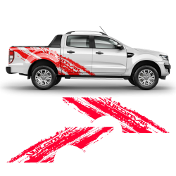 SCRATCHED Wild Trak Side Graphic for Ford Ranger