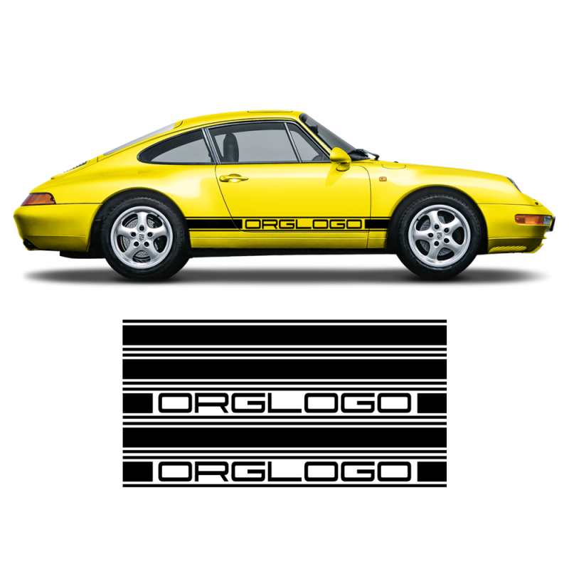 Bold Side Stripes in one color for Carrera 1979 - 1996