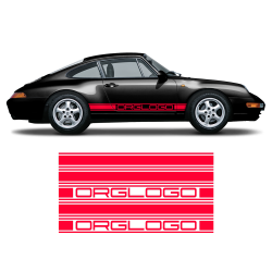 Bold Side Stripes in one color for Carrera 1979 - 1996