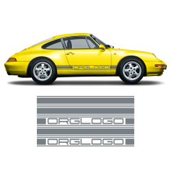 Bold Side Stripes in one color for Carrera 1979 - 1996