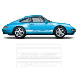 Bold Side Stripes in one color for Carrera 1979 - 1996