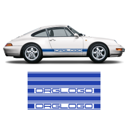 Bold Side Stripes in one color for Carrera 1979 - 1996