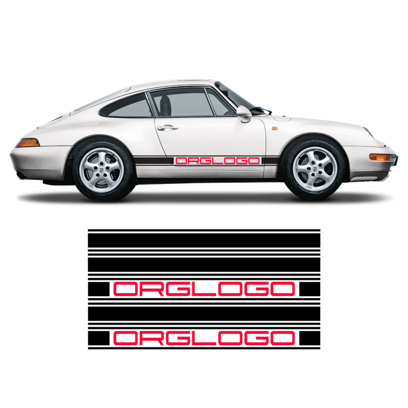 Bold Side Stripes in two colors for Carrera 1979 - 1996