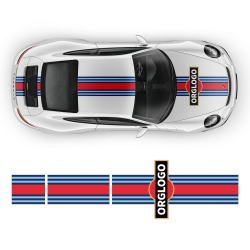 15' Martini Style Racing stripes for Carrera ( 1999 - 2021 )