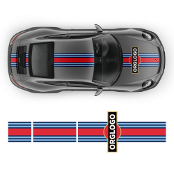 15' Martini Style Racing stripes for Carrera ( 1999 - 2021 )