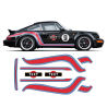 Curved Martini Style Side Stripes Graphic for Porsche 964 ( 1989 - 1993 )