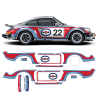 CLASSIC MARTINI Style Sides GRAPHIC SET for CARRERA 911 (930) 1975 - 1989