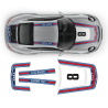 Retro Style Martini Racing Stripes Set for Carrera 1999 - 2020 (996/997/991/992)