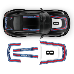 Retro Style Martini Racing Stripes Set for Carrera 1999 - 2020 (996/997/991/992)