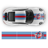 Martini Style Pin Up Girl Racing stripes for Porsche Carrera