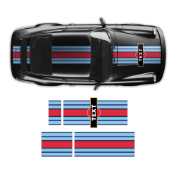 19' Martini Style Racing Stripes for Porsche Carrera 930 / 964