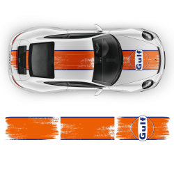 GULF Le Mans Scratched Racing Stripes kit for Carrera 1999 - 2020