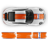 GULF Le Mans Scratched Racing Stripes kit for Carrera 1999 - 2020