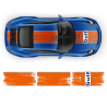 GULF Le Mans Scratched Racing Stripes kit for Carrera 1999 - 2020