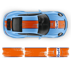 GULF Le Mans Scratched Racing Stripes kit for Carrera 1999 - 2020