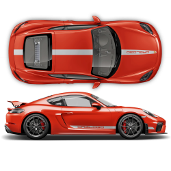 Racing Decals set in one color for Cayman / Boxster 2005 - 2020