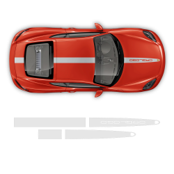 Racing Decals set in one color for Cayman / Boxster 2005 - 2020