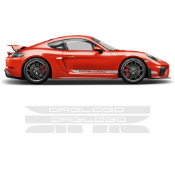 Racing Decals set in one color for Cayman / Boxster 2005 - 2020